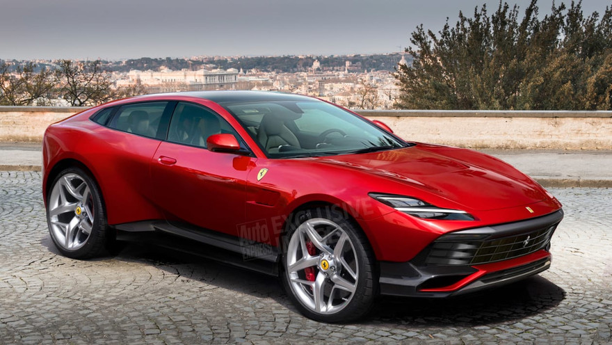 Hình ảnh mới về SUV đầu tiên của Ferrari. Ảnh: Auto Express