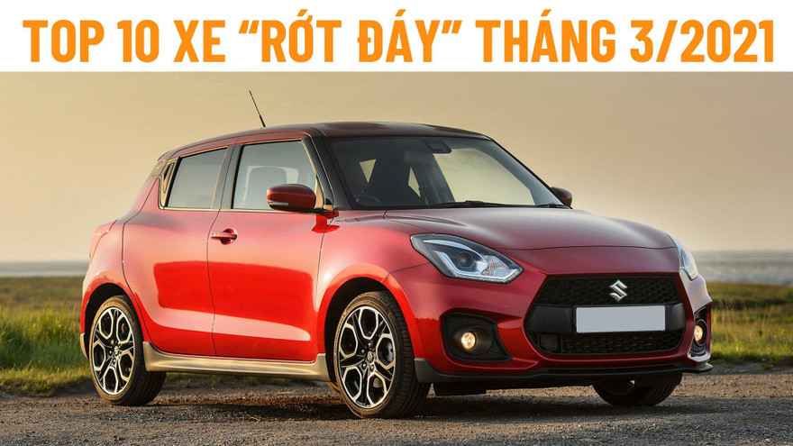 Top 10 ôtô bán chậm nhất tháng 3 ở Việt Nam