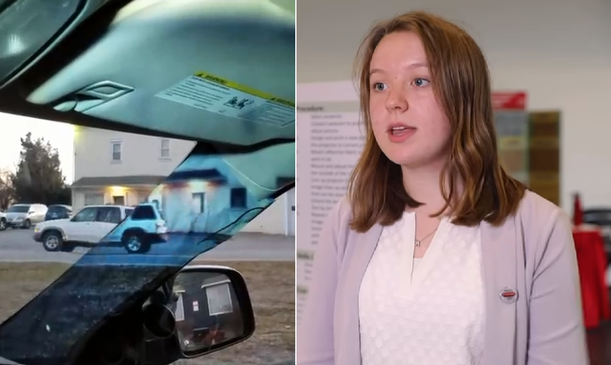 Cô bé 14 tuổi sáng chế xóa bỏ điểm mù cột A trên ôtô