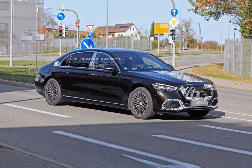 Mercedes-Maybach S-Class mới lộ ảnh chạy thử