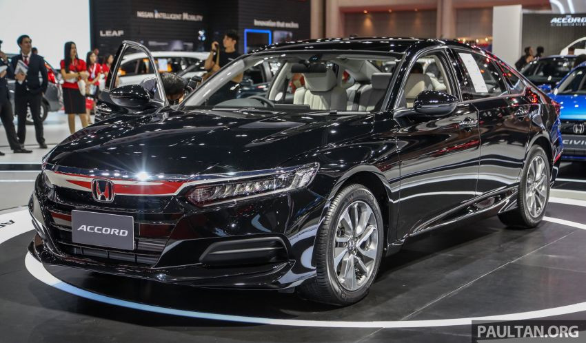 Honda Accord 2019 đang được trưng bày tại Bangkok International Motor Show. Ảnh: Paultan