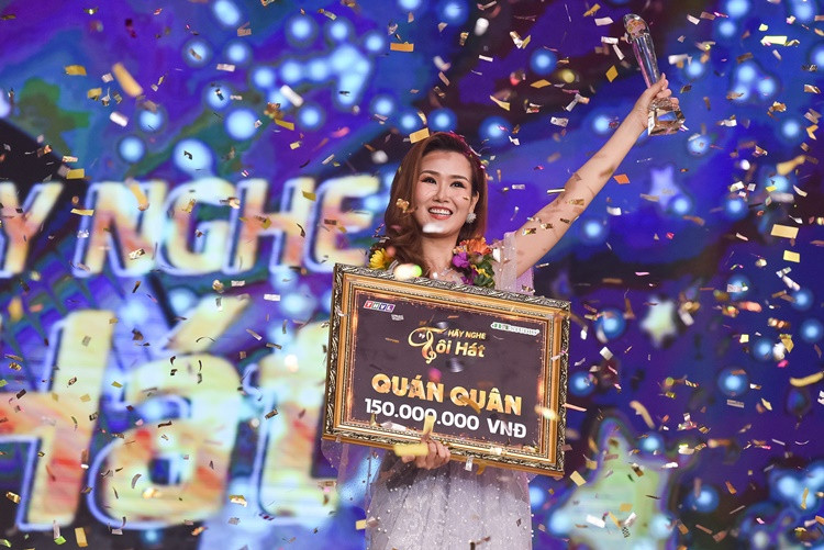 Võ Hạ Trâm đăng quang quán quân Hãy Nghe Tôi Hát 2018. Ảnh: Nguyễn Bá Ngọc