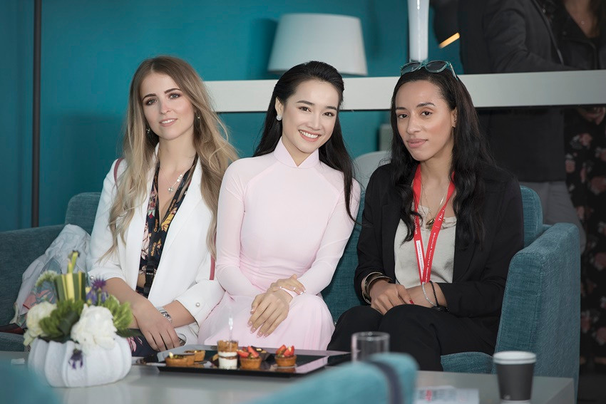 Diễn viên Nhã Phương tại LHP Cannes. Photo: Lê Linh