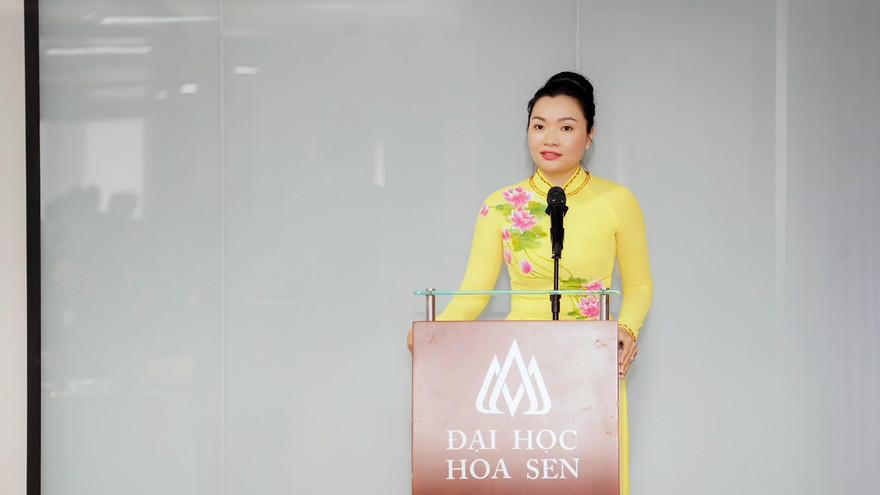 PGS.TS Võ Thị Ngọc Thúy, Quyền Hiệu trưởng Trường ĐH Hoa Sen.