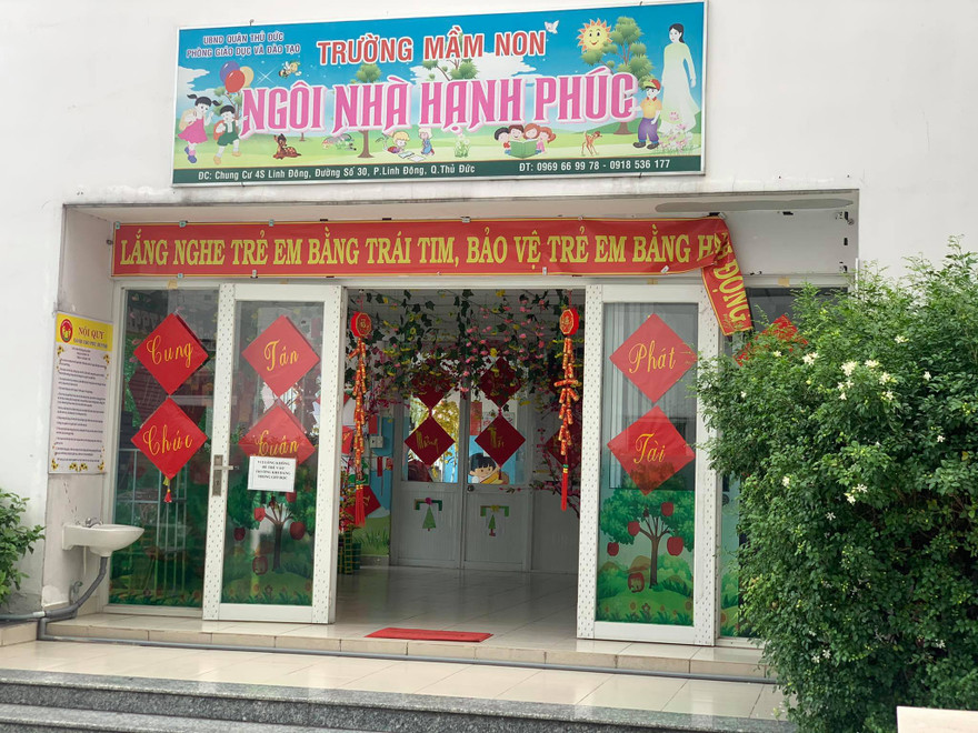 Trường mầm non Ngôi Nhà Hạnh Phúc nơi xảy ra vụ việc