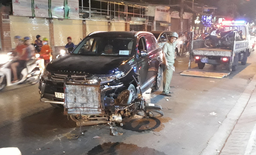 Hiện trường vụ tai nạn.