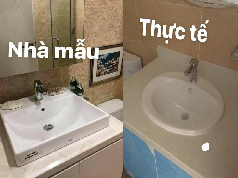 Khách hàng vạch trần căn hộ thực tế khác xa căn hộ mẫu 