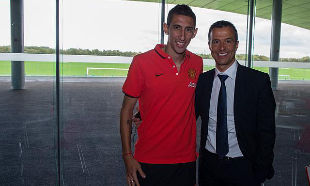 Di Maria và người đại diện.