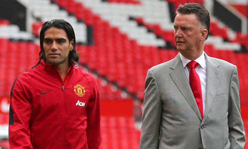 Van Gaal và Falcao.