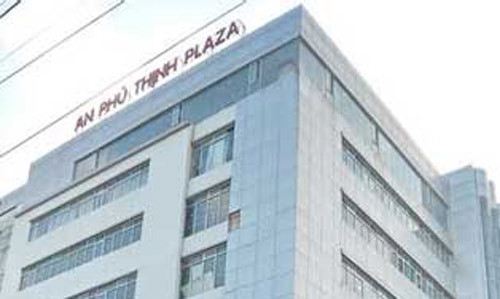 An Phú Thịnh Plaza - nơi dự kiến tổ chức đêm ca nhạc. 