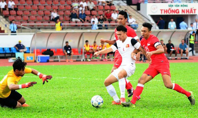 U.21 Báo Thanh Niên Việt Nam để tuột tấm huy chương đồng một cách đáng tiếc. Ảnh: Zing