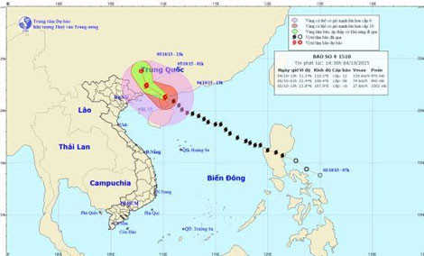 Bão số 4 hiện đang hoạt động trên bán đảo Lôi Châu.