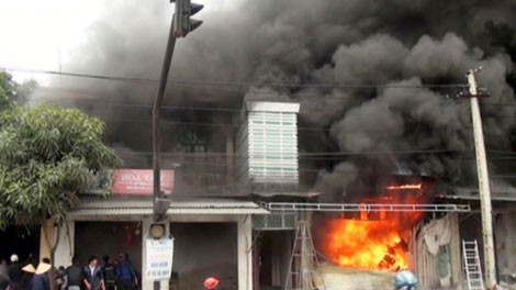 Hiện trường vụ cháy