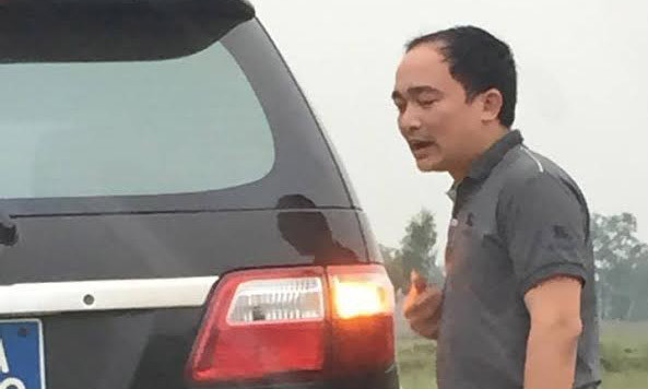 Lái xe Nguyễn Viết Hoàng. Ảnh: Minh Thùy.