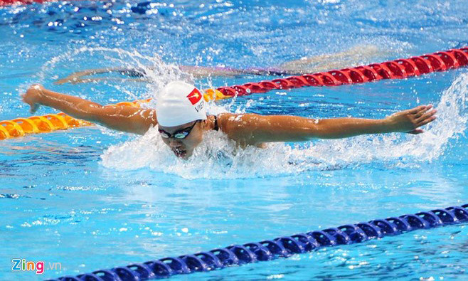 Ánh Viên "tuyên chiến" với Tao Li. Ảnh: Zing