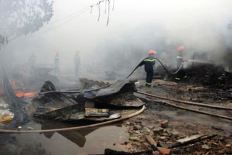 Hiện trường vụ cháy.