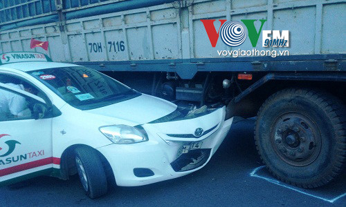 Hiện trường vụ tai nạn.