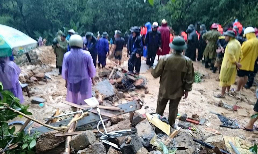 Hiện trường vụ sập nhà ở phường Cao Thắng.