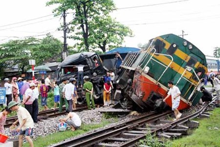 Hiện trường vụ tai nạn.