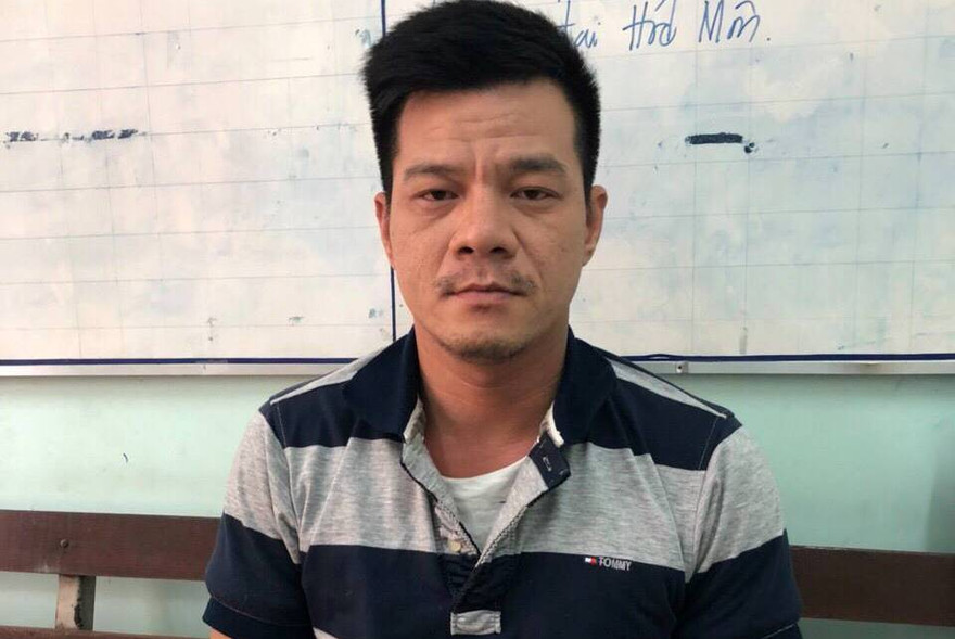 Lê Nguyên Sơn tại công an.