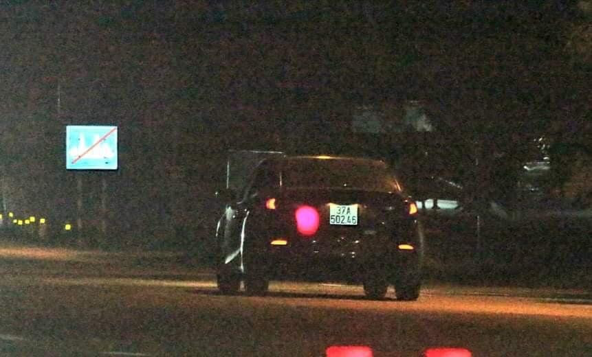 Hình ảnh chiếc xe ô tô thời điểm bị bắn tốc độ