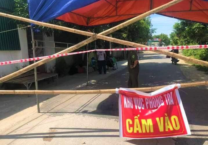 Cách ly xã hội 4 thôn ở xã Nghi Diên, huyện Nghi Lộc, Nghệ An