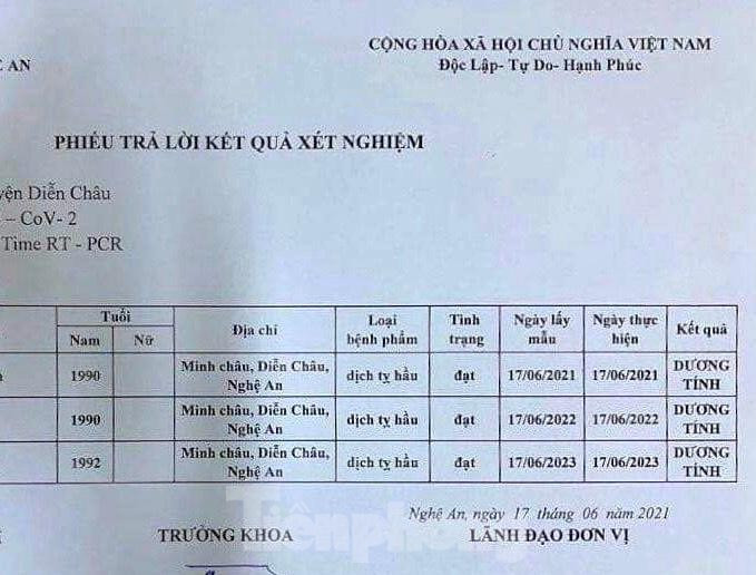 Sở Y tế Nghệ An đề nghị Công an điều tra việc “rò rỉ” kết quả xét nghiệm COVID-19