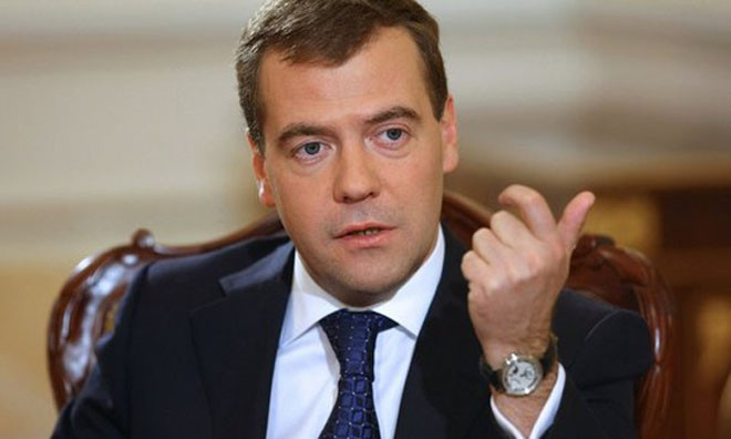 Thủ tướng Nga Dmitry Medvedev
