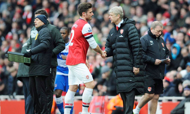 Wenger chấp nhận để Giroud ra đi để làm mới hàng công.