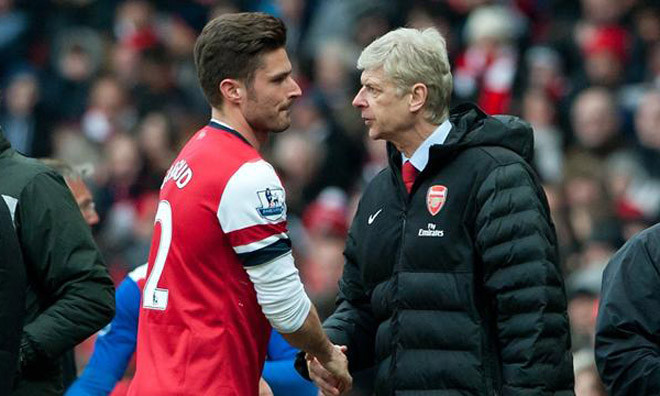 Wenger rất thất vọng về Giroud 