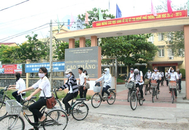 THPT Cao Thắng (Huế). Ảnh: VTC 