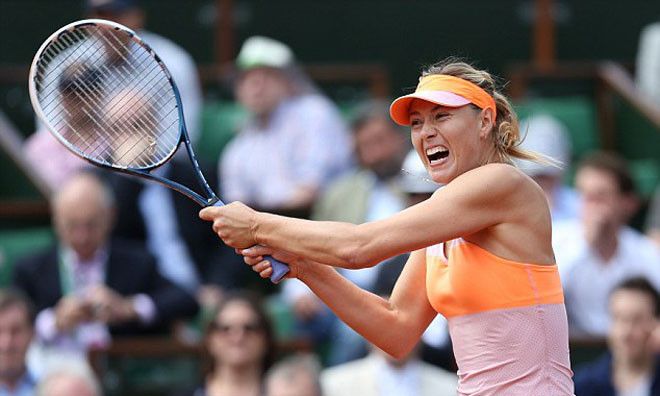 Sharapova lần thứ 3 liên tiếp có mặt ở chung kết Pháp Mở rộng.