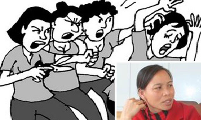 Kinh hoàng vụ đánh ghen bằng ớt cay và chất bẩn