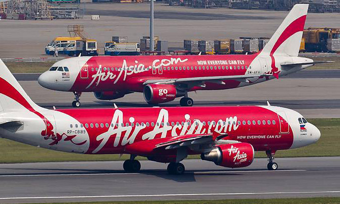 Máy bay của AirAsia.
