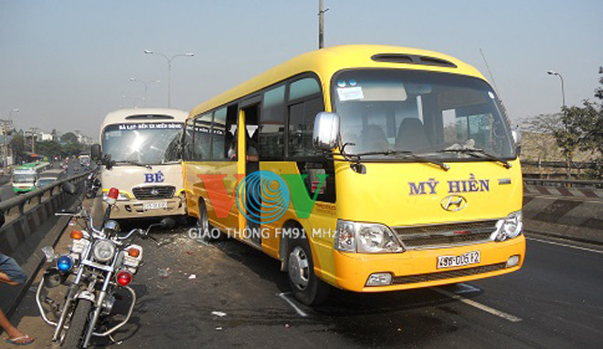 Hiện trường vụ tai nạn.