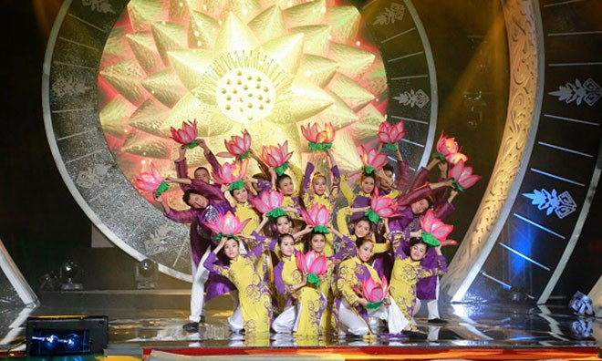 Chương trình nghệ thuật tại lễ khai mạc liên hoan mang đậm sắc thái Huế và văn hóa truyền thống Việt Nam. Ảnh do BTC cung cấp