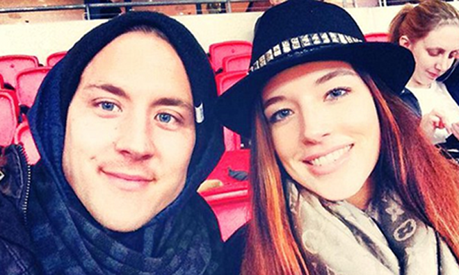 Lewis Holtby và bạn gái Anne Charlotte