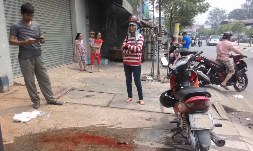 Hiện trường vụ việc.