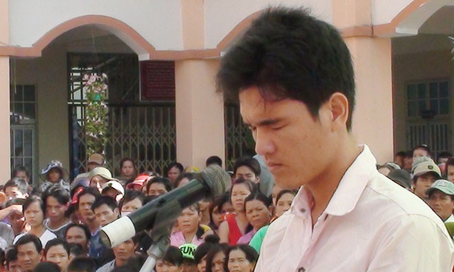 Bị cáo Nghiêm nhận mức án 3 năm tù. 