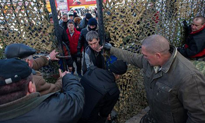 Trụ sở hải quân Ukraine tại Crimea bị chiếm vào ngày 19/3.