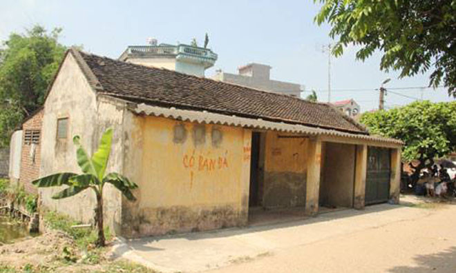 Nhà trọ nơi tìm thấy xác bà Sa.