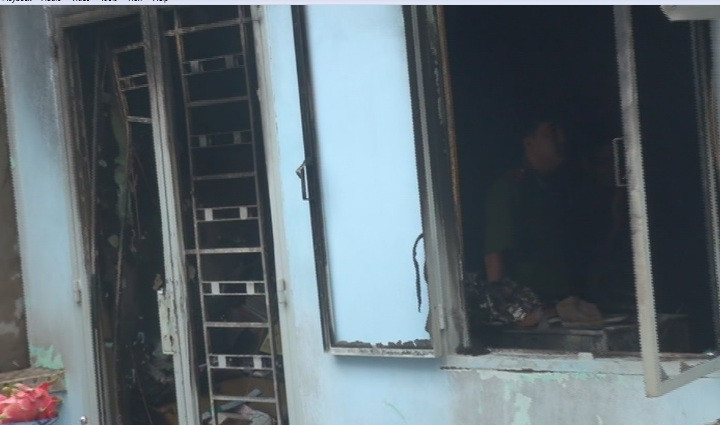 Hiện trường vụ cháy.