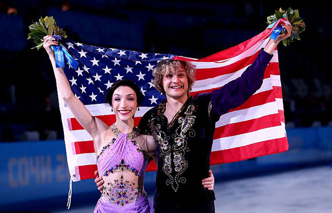  Meryl Davis và Charlie White đã xuất sắc mang HCV về cho nước Mỹ.