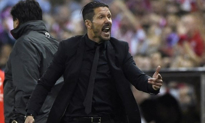 HLV Diego Simeone đã giúp Atletico Madrid giành vé vào bán kết Champions League.