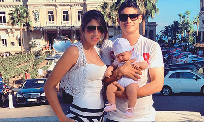 James Rodriguez và Daniela Ospina
