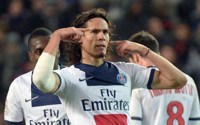 Edinson Cavani là mục tiêu chuyển nhượng hàng đầu của M.U