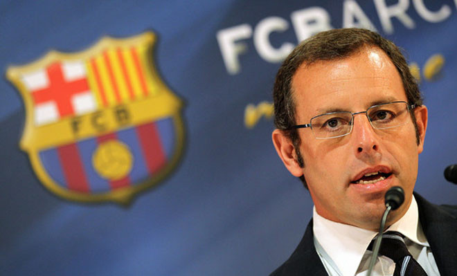 Chủ tịch Sandro Rosell đã quyết định từ chức.