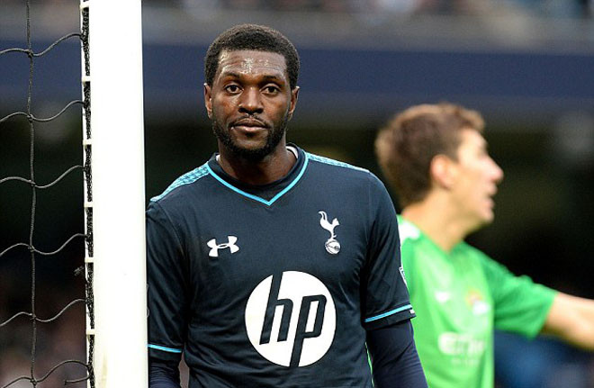 Adebayor vẫn đều đặn nhận 40.000 bảng/tuần từ Man City.