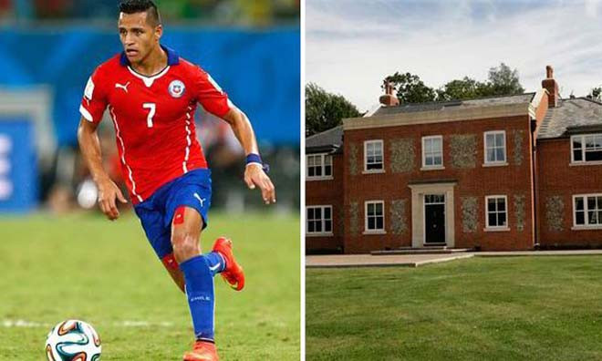 Alexis Sanchez bỏ tiền tấn mua biệt thự.