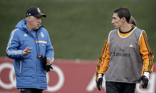 Ancelotti muốn Di Maria ở lại Real Madrid lâu dài.